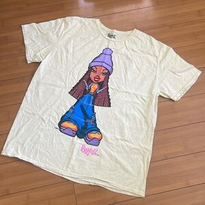 100% cotton soft yellow Bratz tee